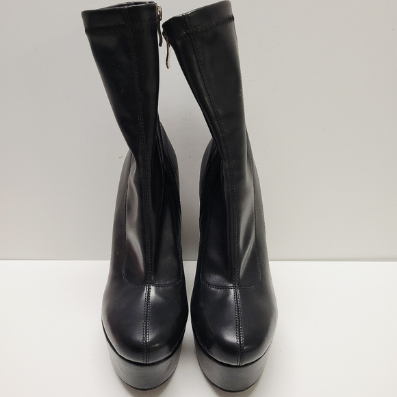 Azalea Wang Standards High Standards Chunky Bootie Black Size 8 - Picture 7 of 15